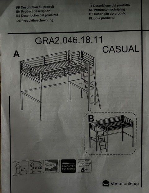 Lit Mezzanine 50 Noisy-le-Grand (93)