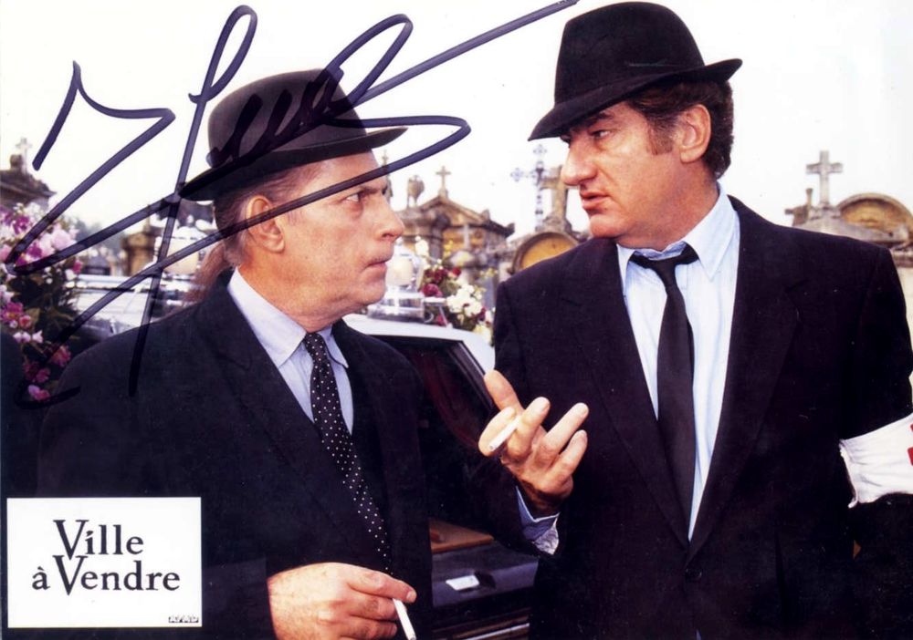 Michel SERRAULT : photo d'exploitation d�dicac�e 25 Argenteuil (95)