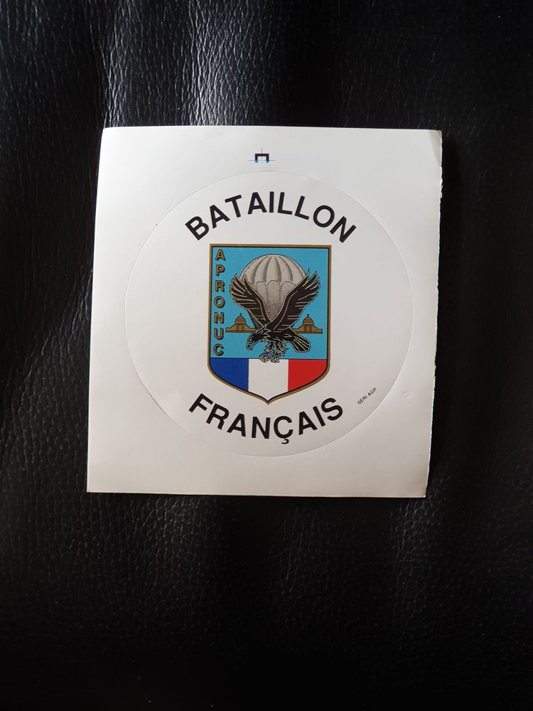 Militaire autocollant Bataillon Fran�ais APRONUC CAMBODGE 8 3 Marseille 9 (13)