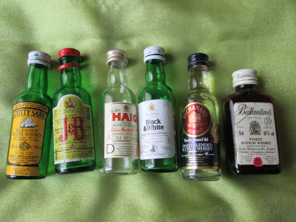 6 Mini bouteilles pour collection  10 Goussainville (95)