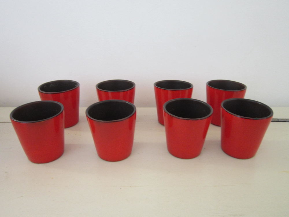 Lot de 10 mini cache pot rouge �maill�s 20 Courbevoie (92)
