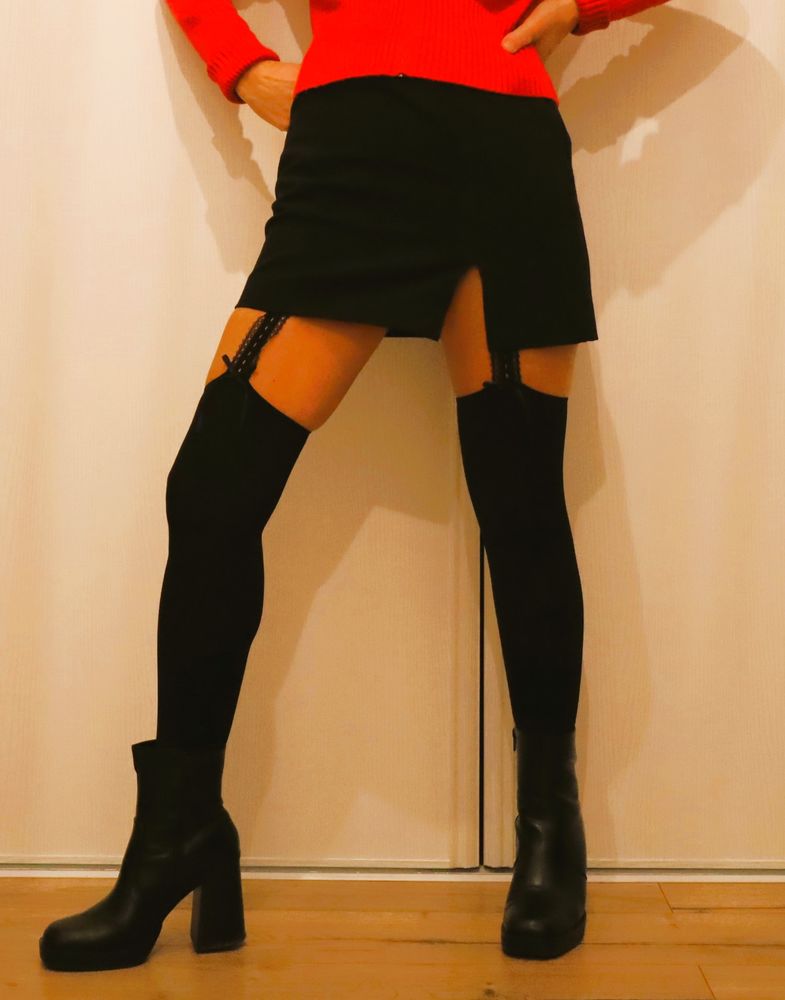 Mini jupe fendue noire 30 Paris 1 (75)