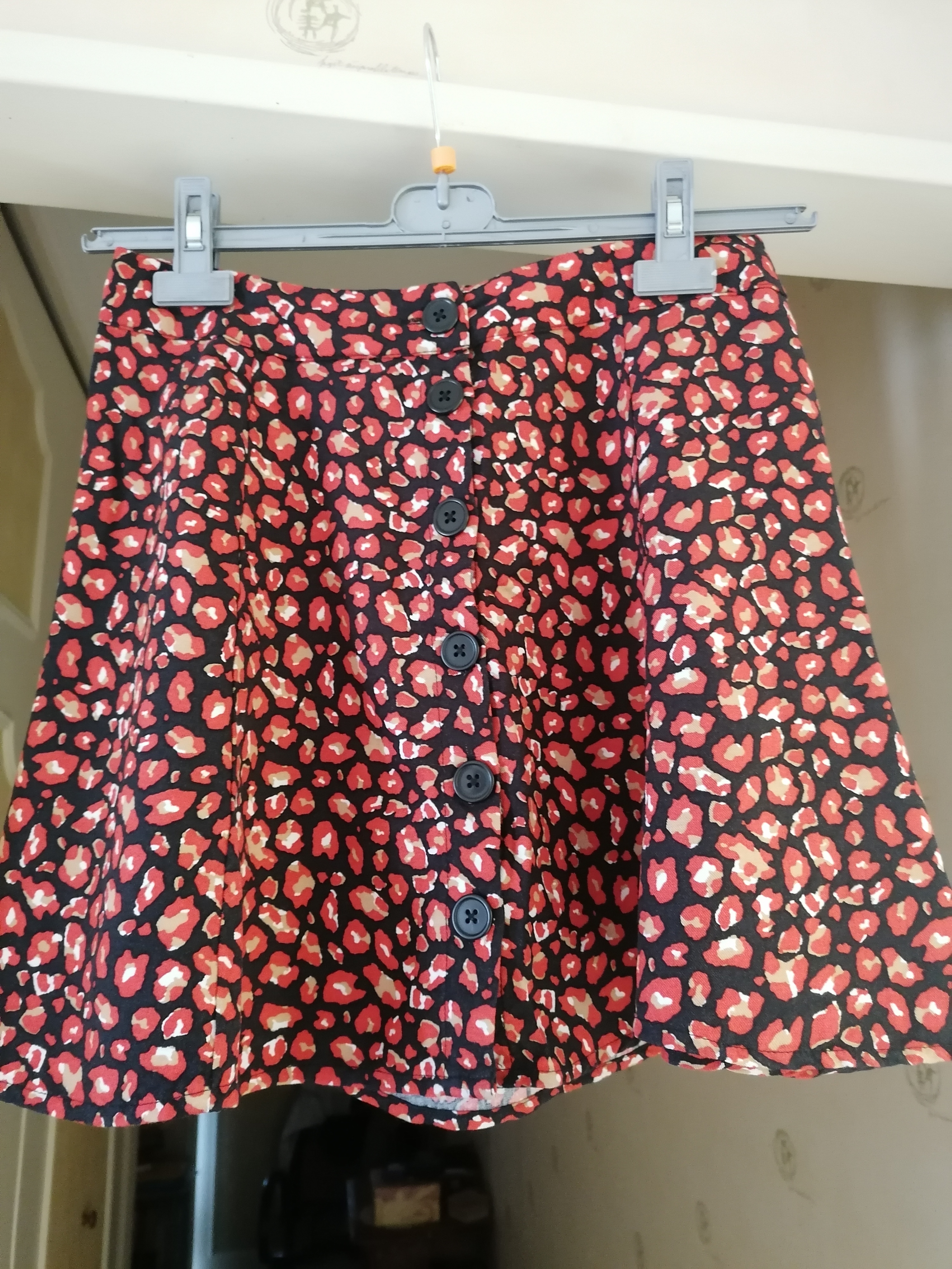 Mini jupe orange � pois 5 Jury (57)