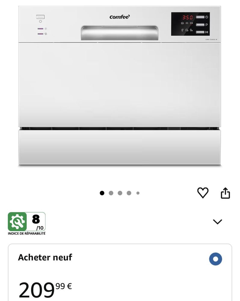 mini lave-vaisselle Comfee neuf 160 Genas (69)