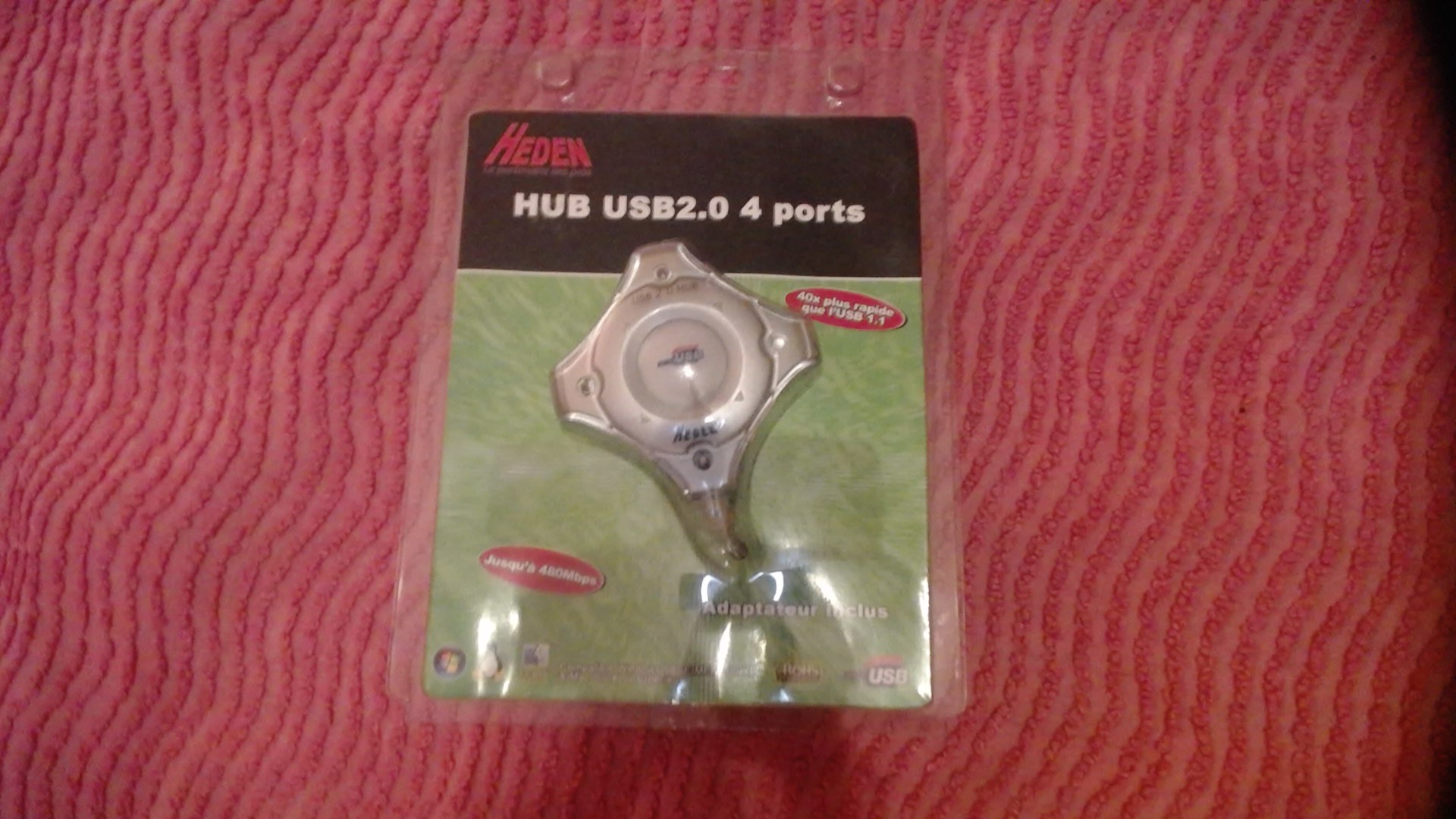 Mini Hub USB 2.0 4 Ports HEDEN HUBUSB4PAL PC & Mac 12 Dunkerque (59)