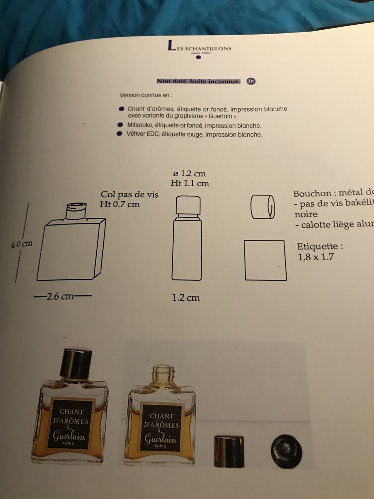 Miniature de parfum chant d'ar�mes 215 Laxou (54)