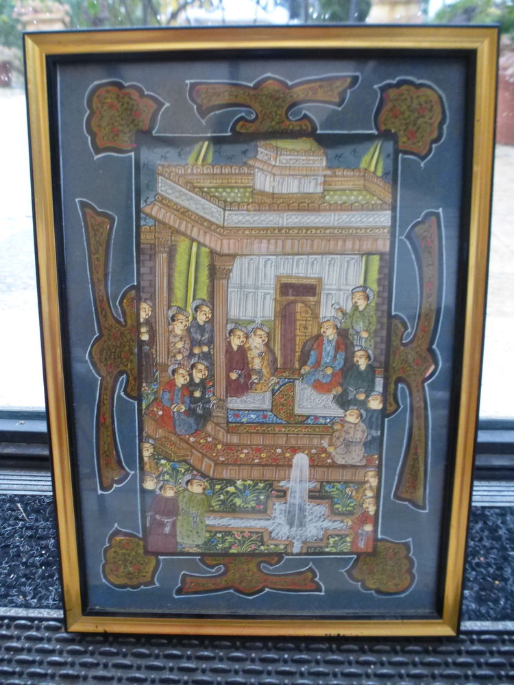 Miniature persane ancienne encadr�e 33X23 20 Aix-en-Provence (13)