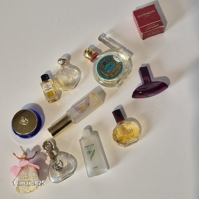 Lot de 11 miniatures, collection de parfum vide  et 1 poup�e 18 Saumur (49)