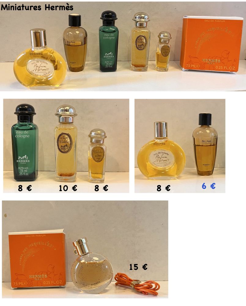 Miniatures de parfum Herm�s divers 8 Suresnes (92)