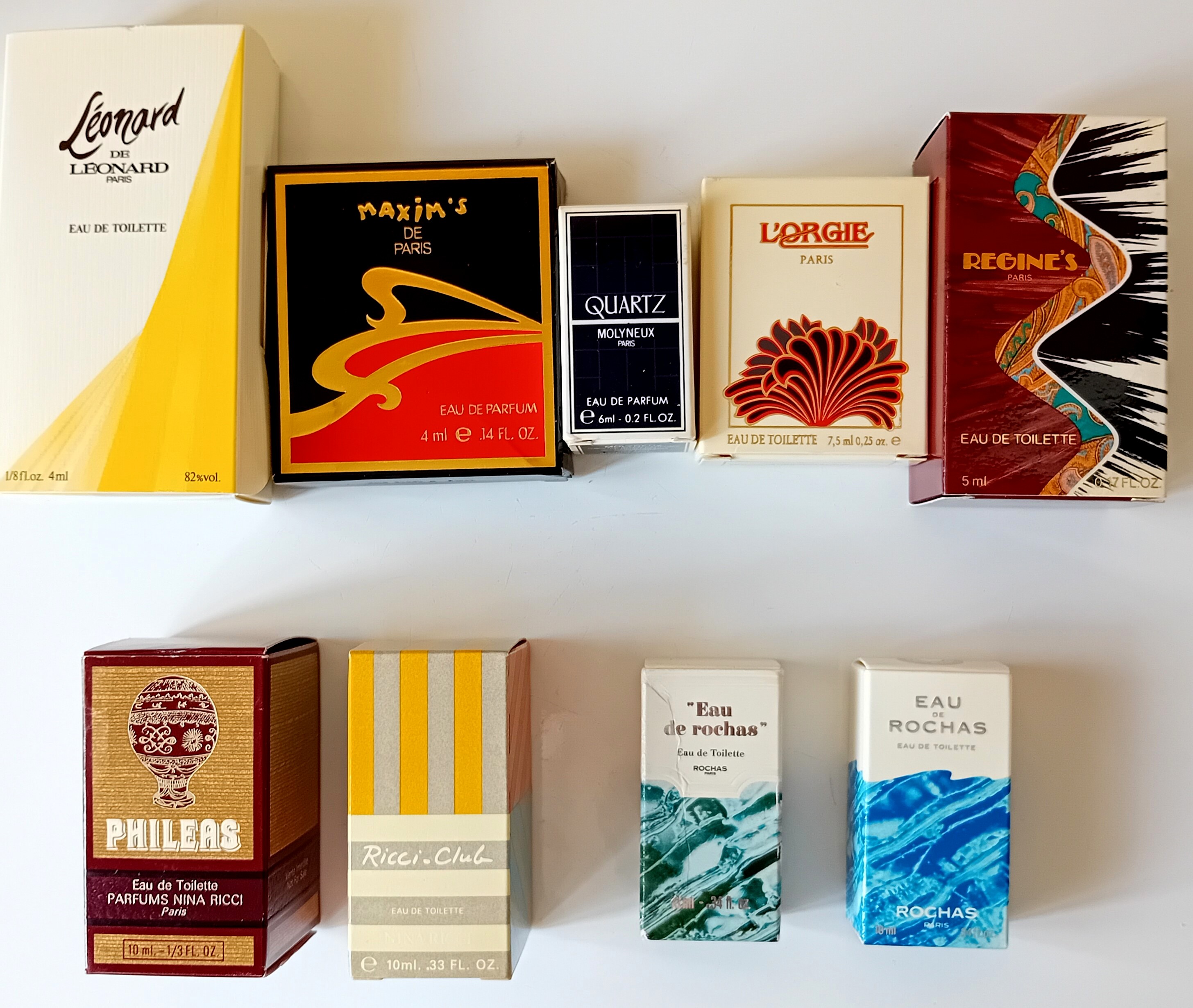 9 miniatures de parfum � 3,50 � 4 Strasbourg (67)