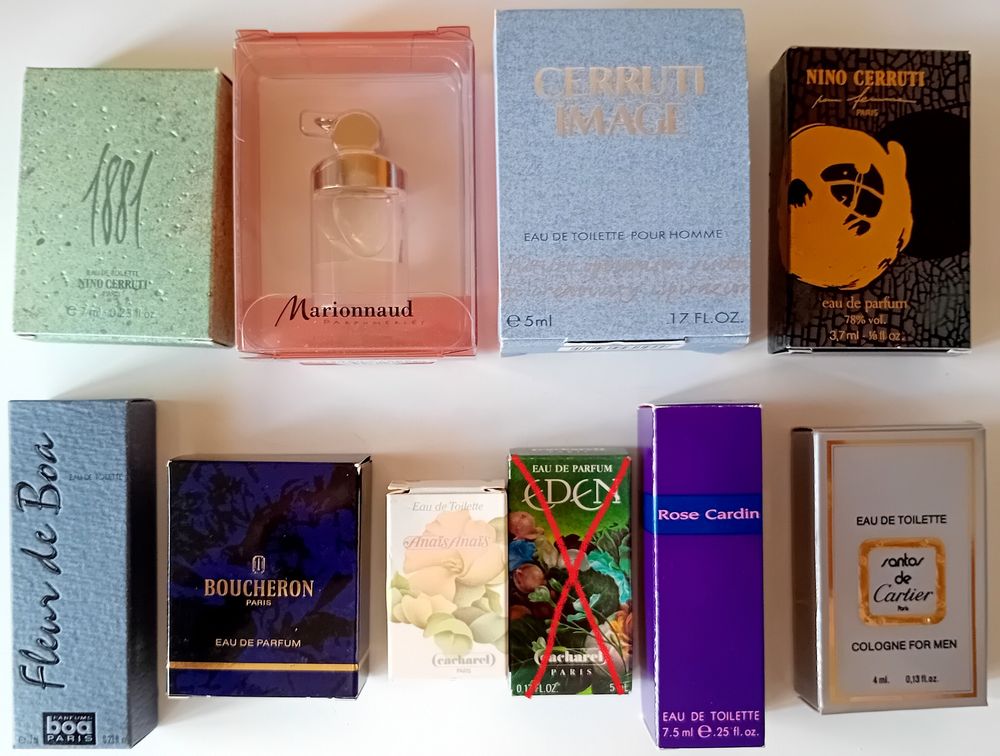9 miniatures de parfum � 3,50 � 4 Strasbourg (67)