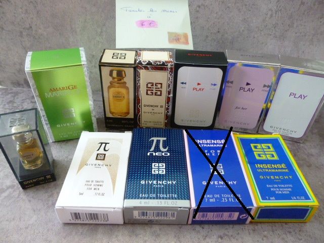 Miniatures de parfums GIVENCHY 6 Saint-L�onard (62)