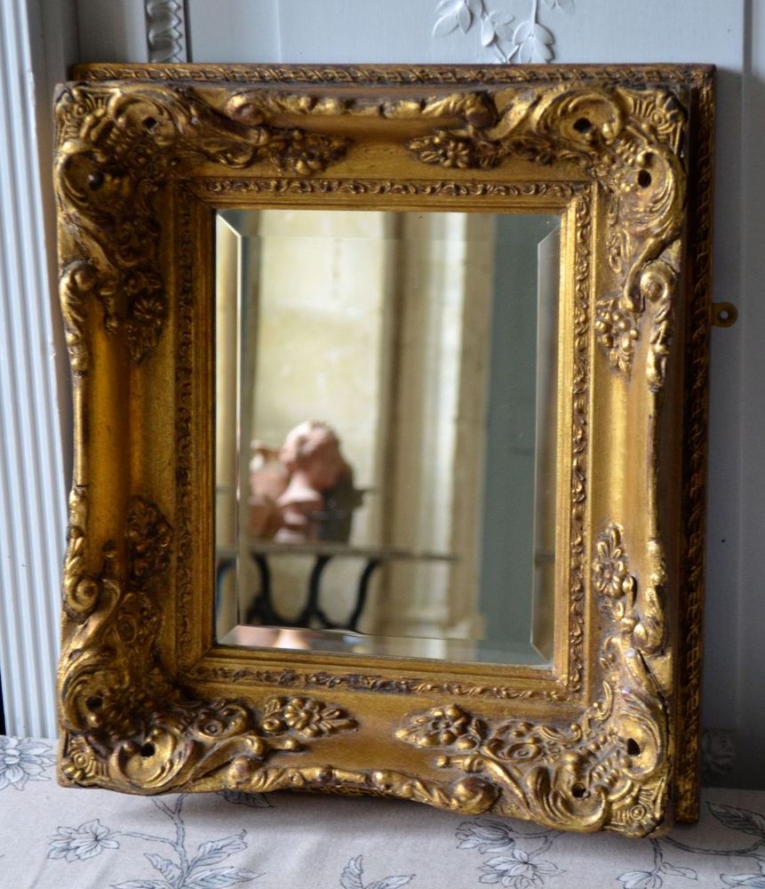 Miroir Ancien cadre bois et plâtre  109 Vançais (79)
