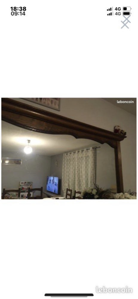 Miroir ancien en ch�ne 0 Lyon 3 (69)