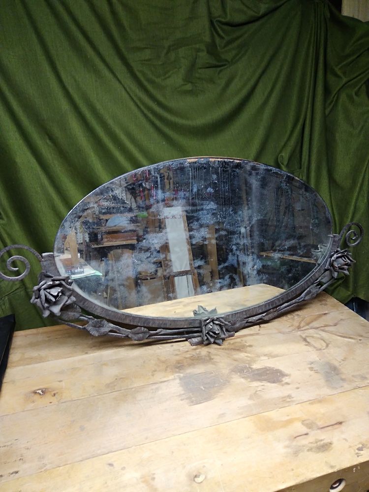 miroir ancien fer forg� 40 Gray (70)