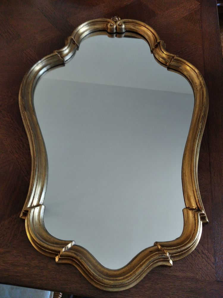 Miroir baroque dor&eacute; Décoration