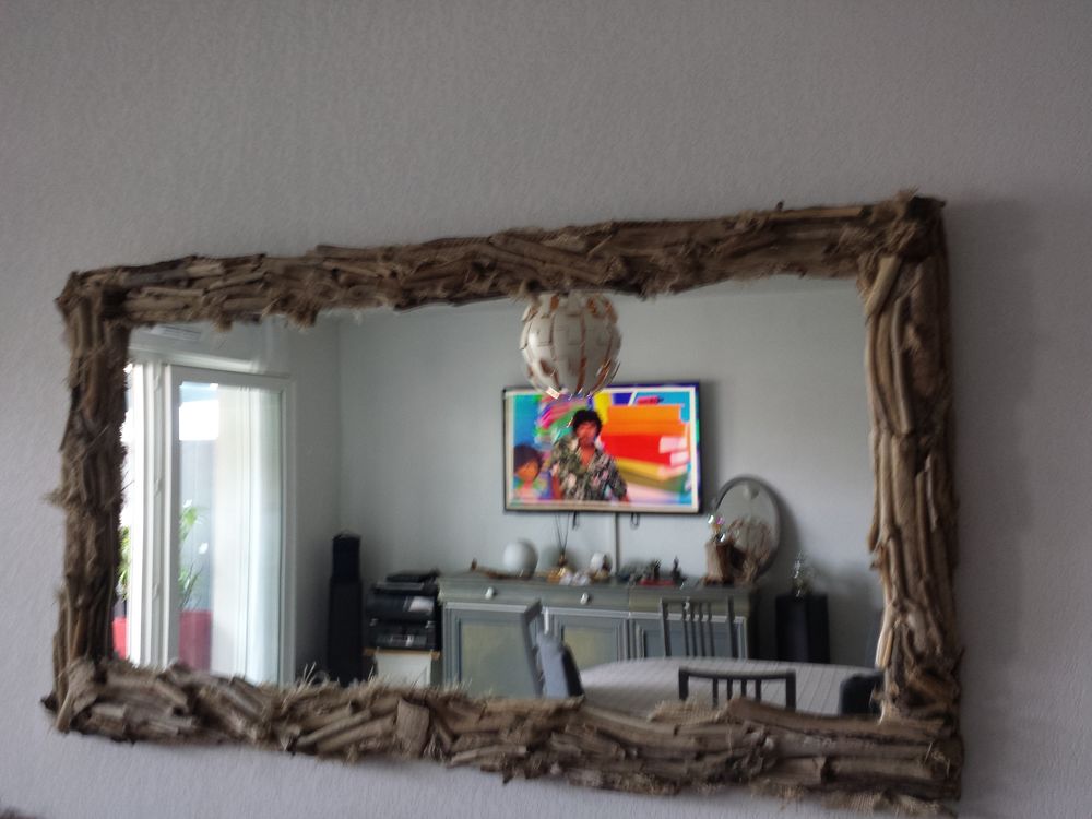 Miroir en bois fait enti�rement par moi 120 Toulon (83)