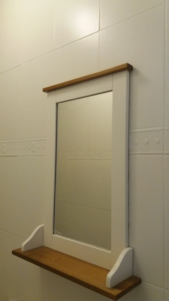 Miroir en bois massif � poser ou � suspendre 40 Saint-Witz (95)