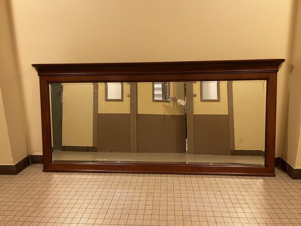 MIROIR 220 x 100 BOIS MERISIER 400 Malakoff (92)