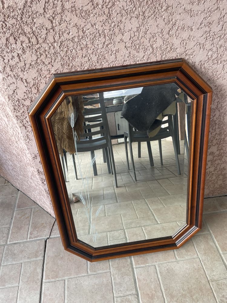 Miroir bois style ancien biseaut� 
20 Vernosc-l�s-Annonay (07)
