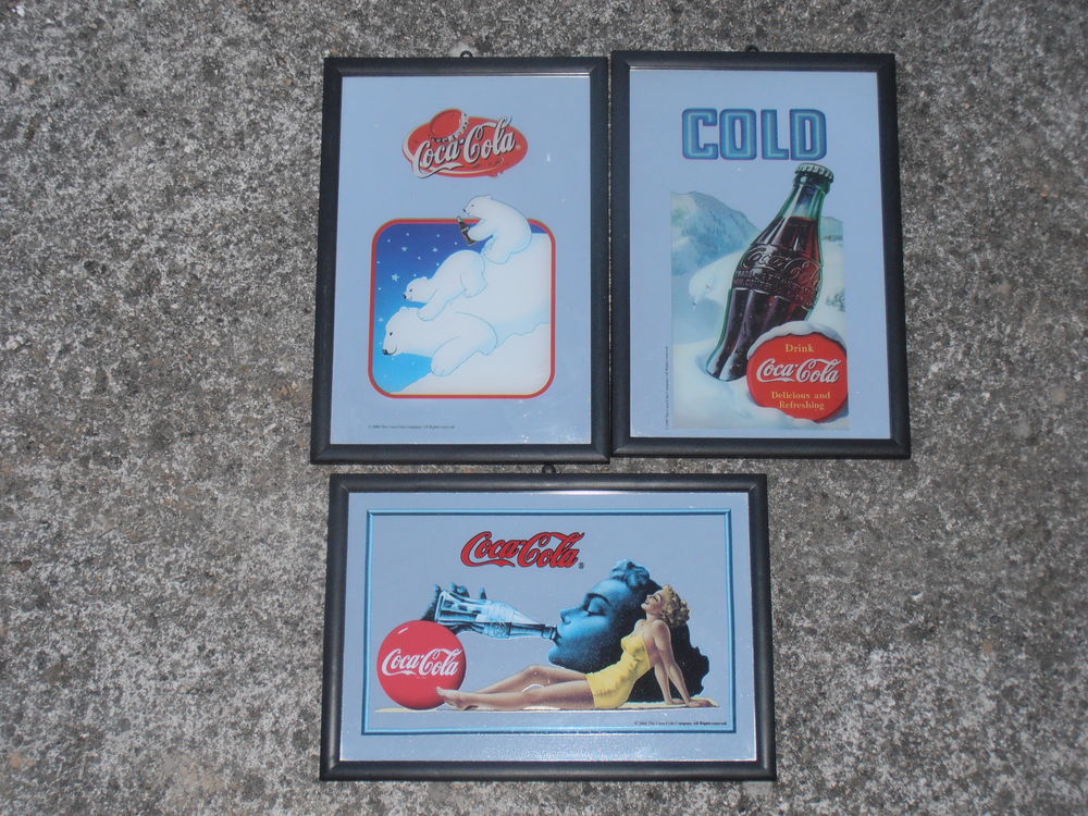  Miroir cadre publicitaire coca cola n1 15 Rethel (08)