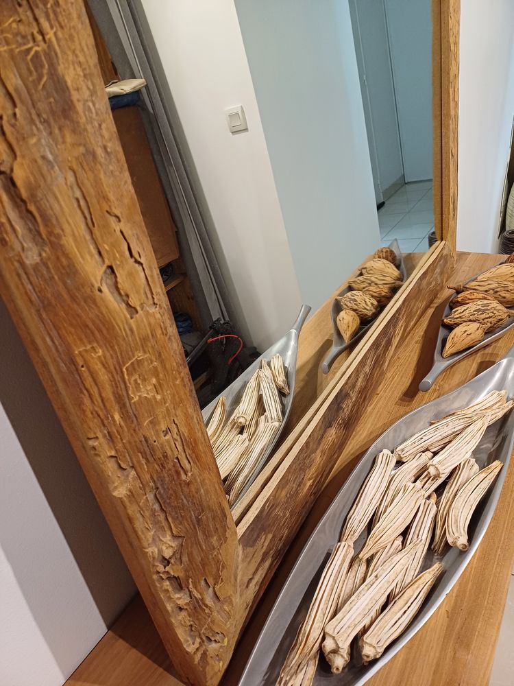 MIROIR ENCADREMENT EN BOIS DE TECK MASSIF 250 Merlimont (62)