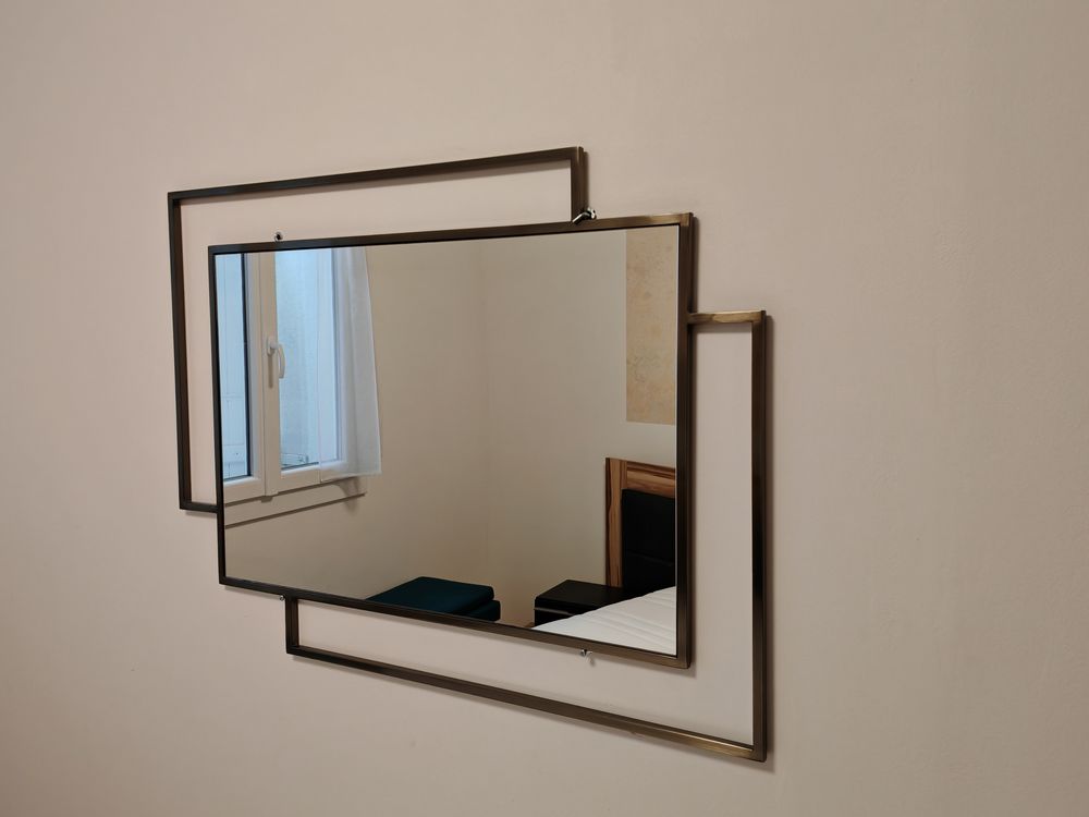 Miroir entourage laiton 85 Le Pontet (84)