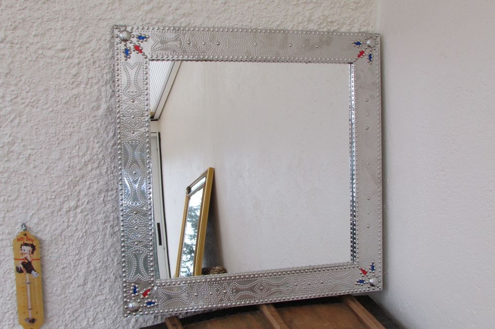 Miroir m�tal argent� style oriental 95 Castres (81)