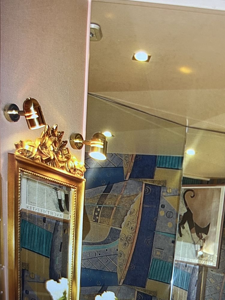 Miroir - Miroir dor� - avec ou sans 2 spots dor�s 80 Cherbourg-en-Cotentin (50)