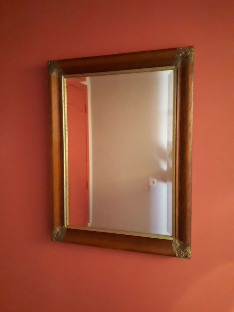 Miroir mural en bois dor� esprit classique chic 38 Lattes (34)