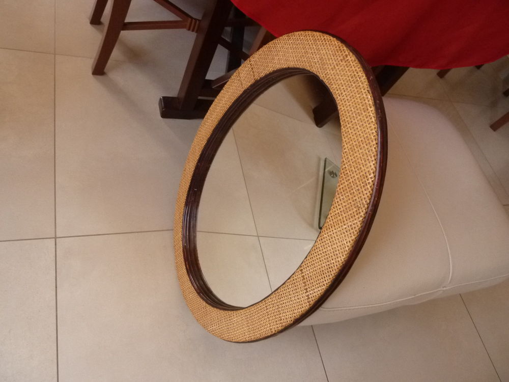 Miroir ovale osier 45 Saint-Alban (31)
