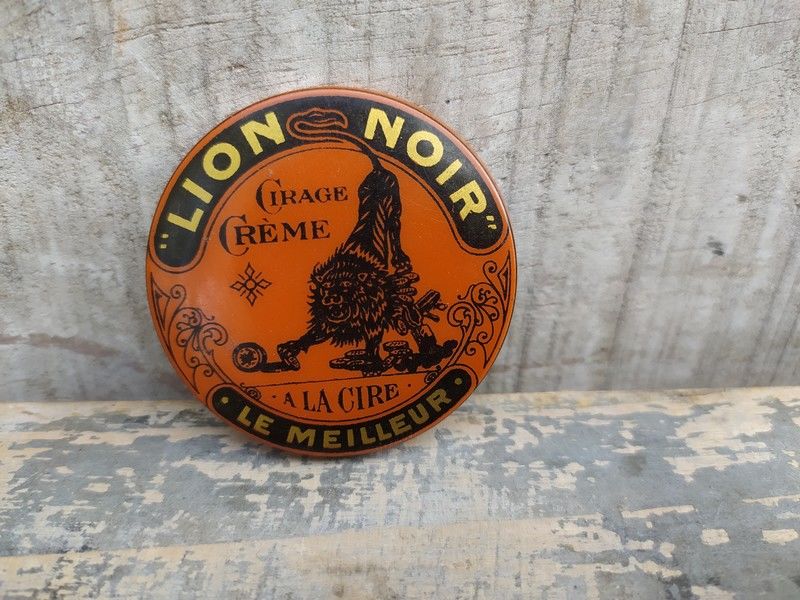 Miroir de Poche Publicitaire Glacoide Cirage Lion Noir 30 Loches (37)