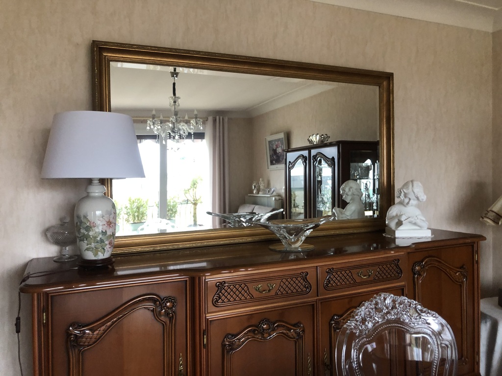 Miroir rectangulaire cadre dor� 200 Crissey (39)