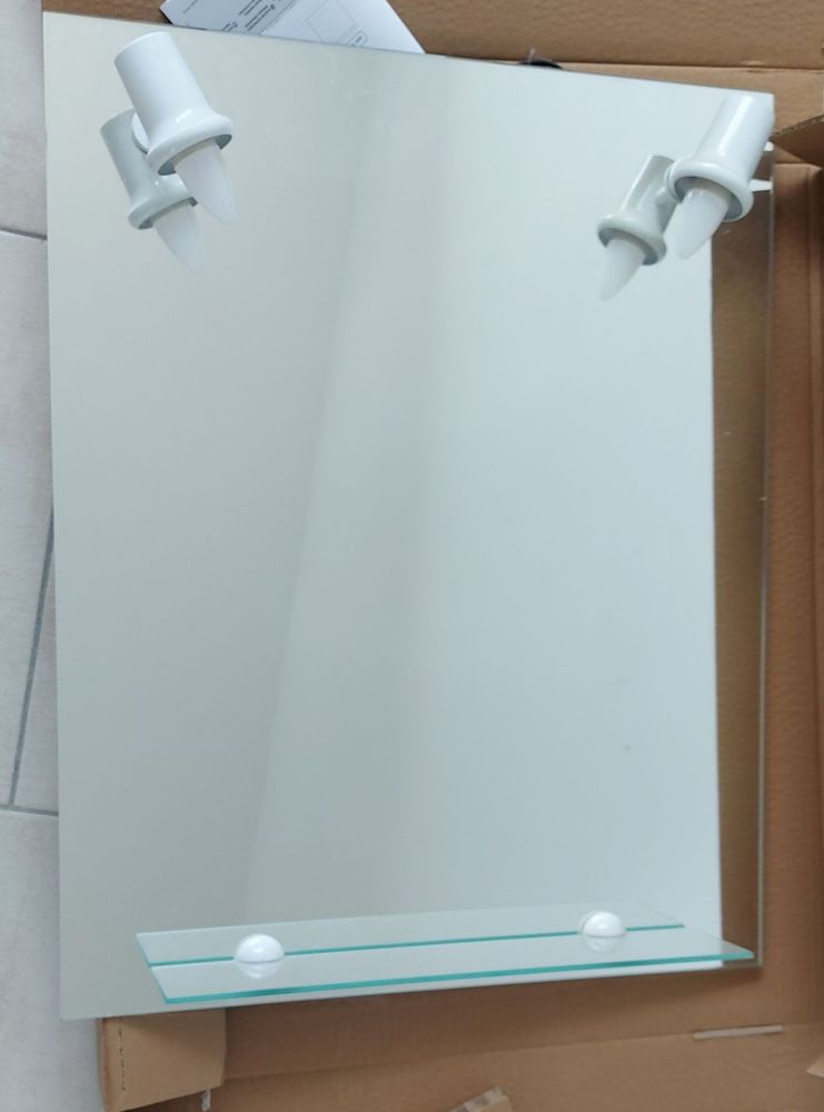 Miroir de salle de bain avec 2 spots lumineux 35 Norrent-Fontes (62)