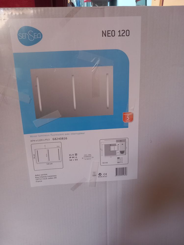 Miroir salle de bain 120 Dieppe (76)