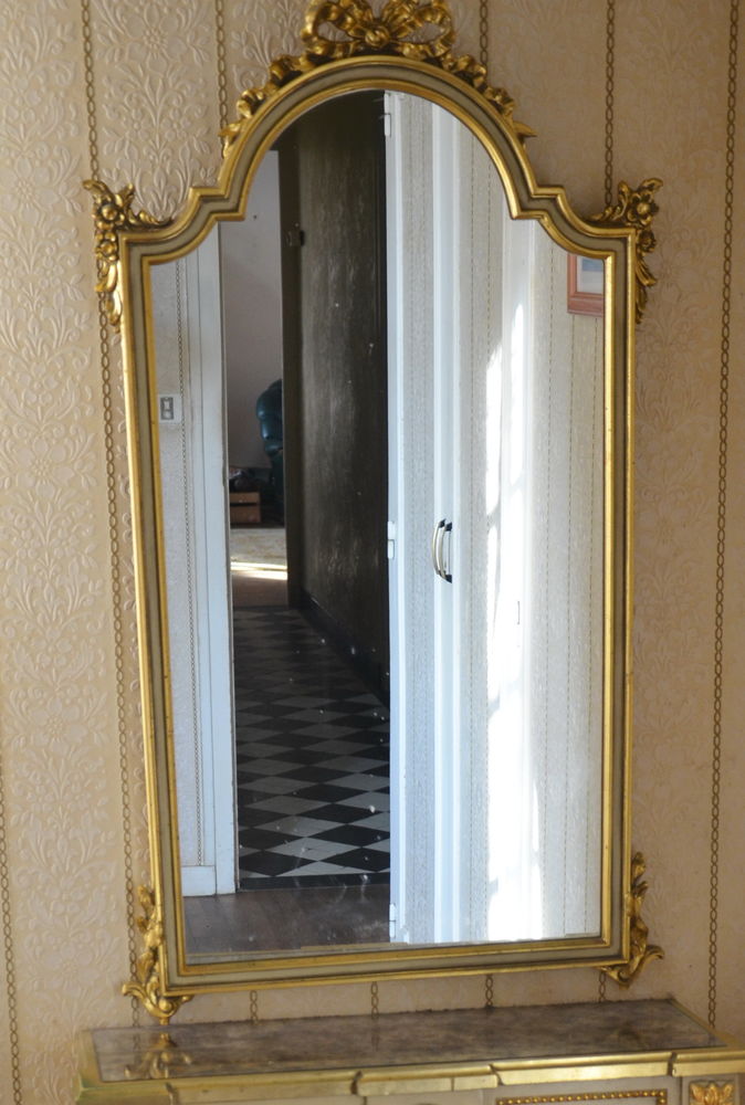 Miroir Style Hollywood Regency, pi�ce rare 960 Quimper (29)