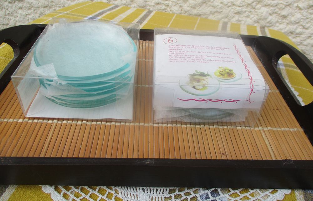 Set Mises en Bouche en Verre : 2 Lots de 6 Coupelles - Neufs 6 La Fert�-Alais (91)