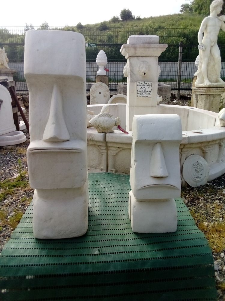 Moai en pierre 98 Ch�teau-l'�v�que (24)