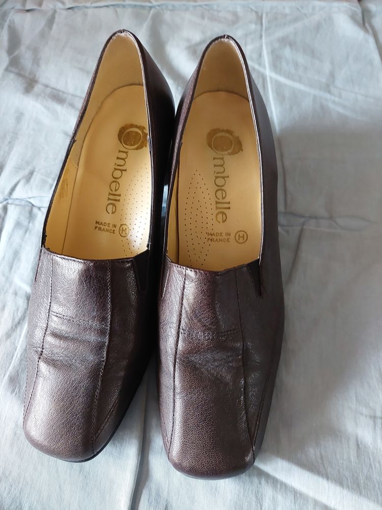 MOCASSIN FEMME MARRON A TALON T39 69 M�ry-sur-Oise (95)