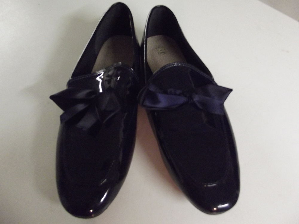 Mocassins Vernis Bleu Marine 18 Touques (14)