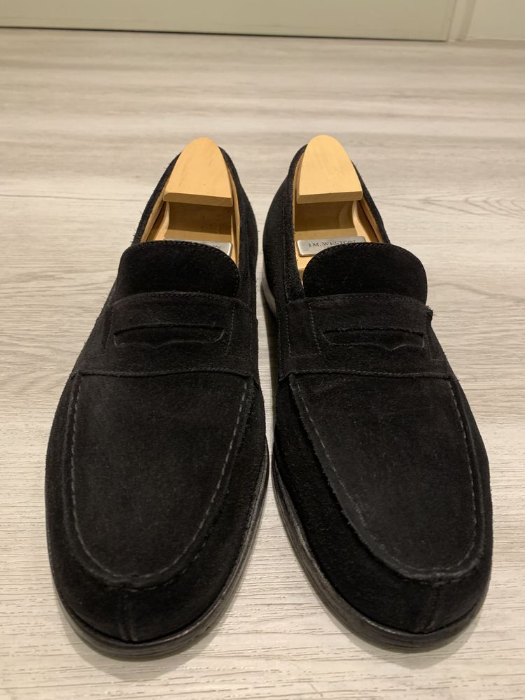 Mocassins JM Weston Veau Velours Noir ~ 6.5 C ~ T.40.5 250 Paris 16 (75)