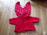 F 9 (24) - 3 mois - Pyjama rouge - Il pleut  Absorba  3 Paris 13 (75)