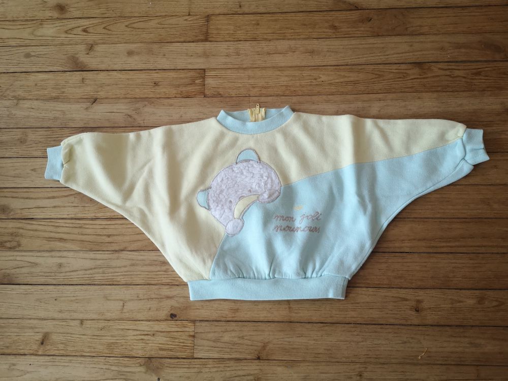 F 9 (27) - 6 mois - Sweat avec ours - Mon joli nounours 1 Paris 13 (75)