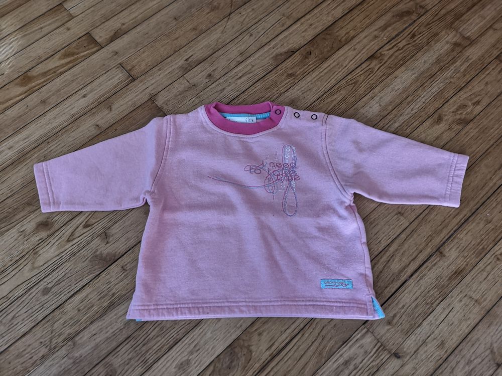 F 9 (2) - 18 mois - Sweat rose - I need to take time  D�cath 1 Paris 13 (75)