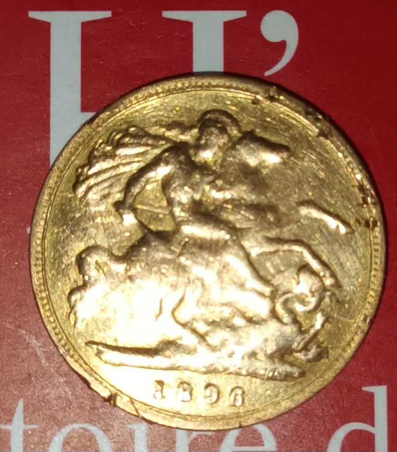 monnaie or demi souverain victoria grande 500 Nogent-le-Roi (28)