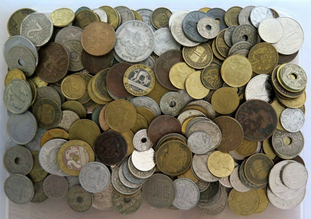 Lot 2Kg Monnaie Fran�aise de Collection 35 Bourges (18)