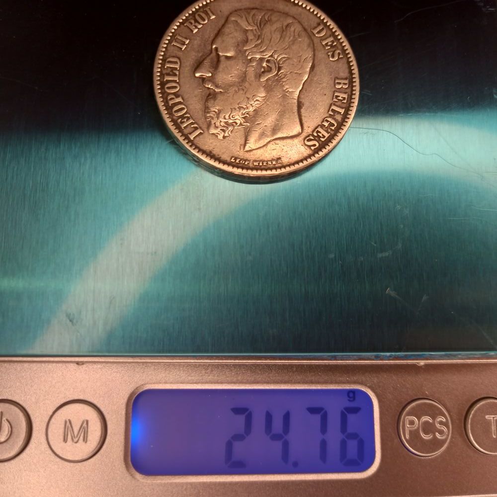 une monnaie de 5 francs en argent !!! 45 Amiens (80)