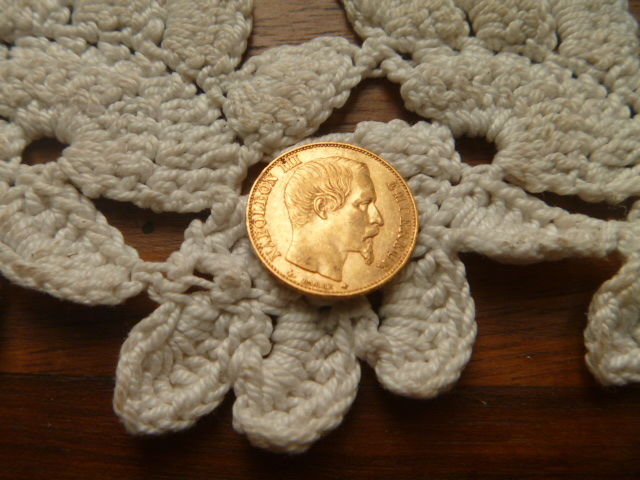 monnaie Napol�on 20 F or 1856 BB t�te de chien 0 Gap (05)