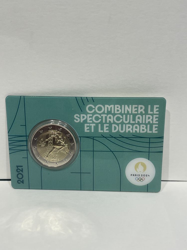 
Monnaie de 2e JO Paris 2024 - 5/5 - Qualit� BU vert 17 Dourdan (91)
