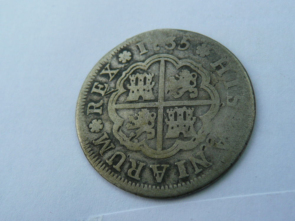 Monnaie Philippe V 2 r�ales 1735 Espagne 44 Bordeaux (33)